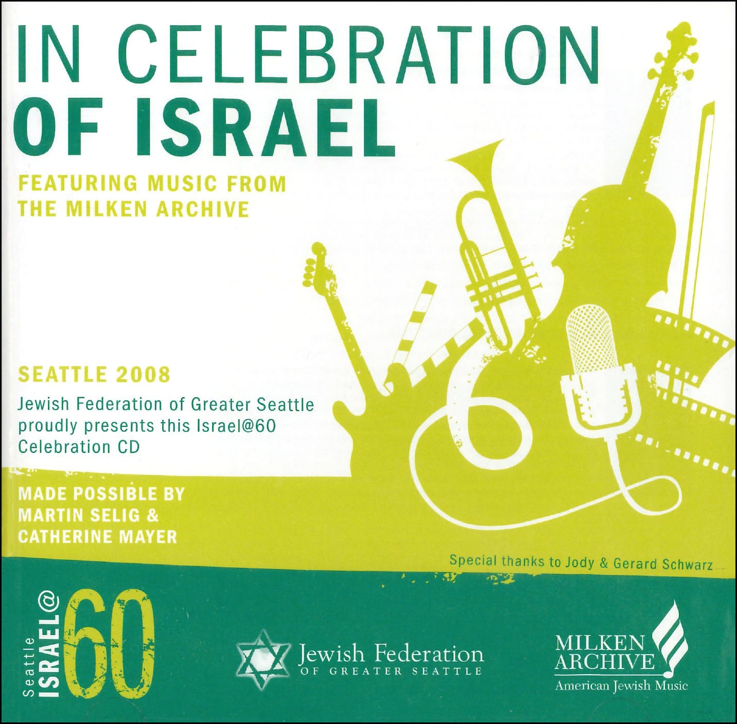 In Celebration of Israel: Featuring Music from the Milken Archive CD