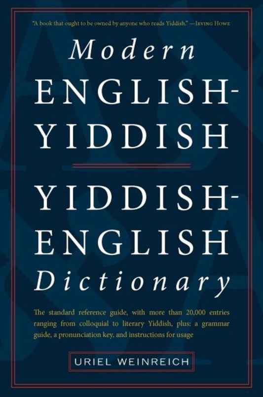Modern English-Yiddish / Yiddish-English Dictionary